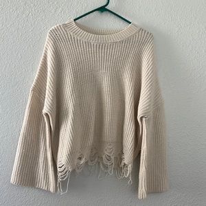 Cream Daytrip Sweater Size Small